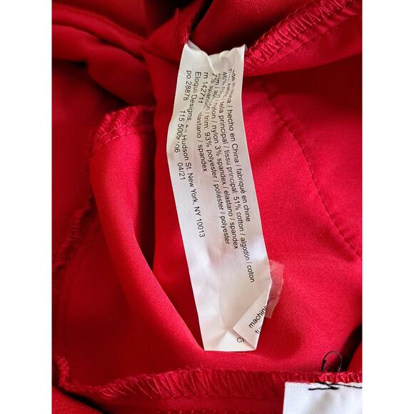 NWT Women's Eloquii Gena Fiit Kady Red Pants Size 28 - Picture 7 of 9